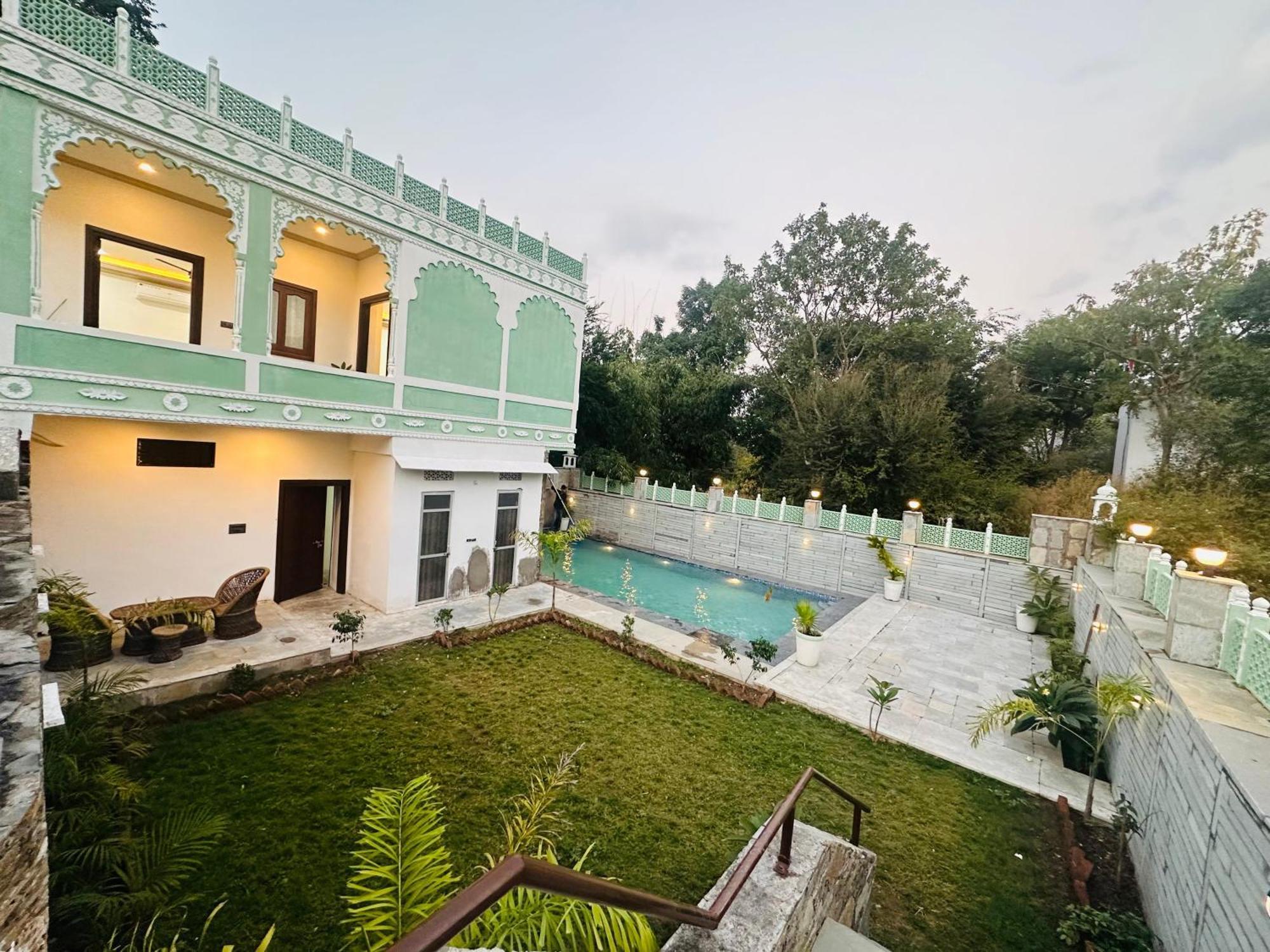 Вилла Rajasthan Haveli Удайпур Экстерьер фото